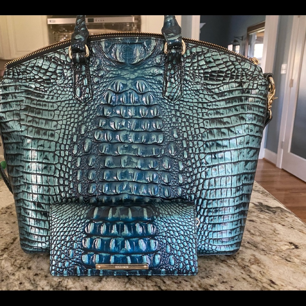 Brahmin Large Duxbury WITH coordinating Addy Wallet